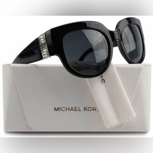 Michael Kors Luxottica Black Sunglasses with case NWT MK 2003B Villafrancha